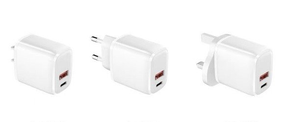 20W PD Двухпортовое настенное зарядное устройство